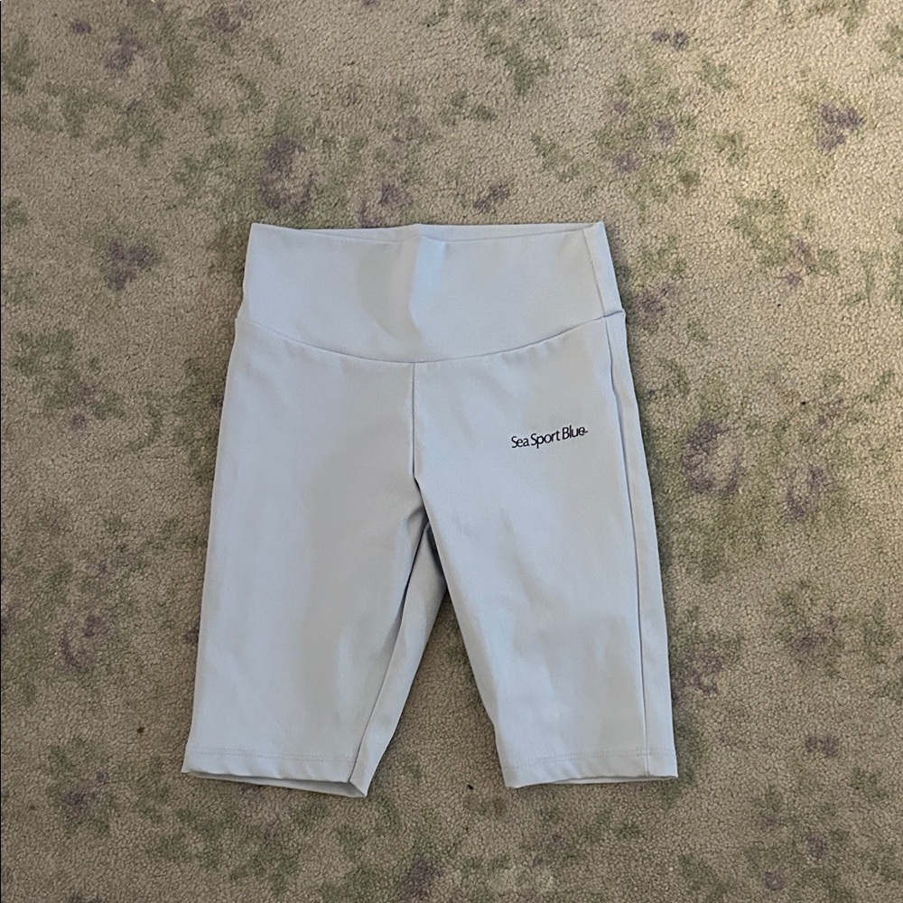 Zara Light blue biker Shorts size 6